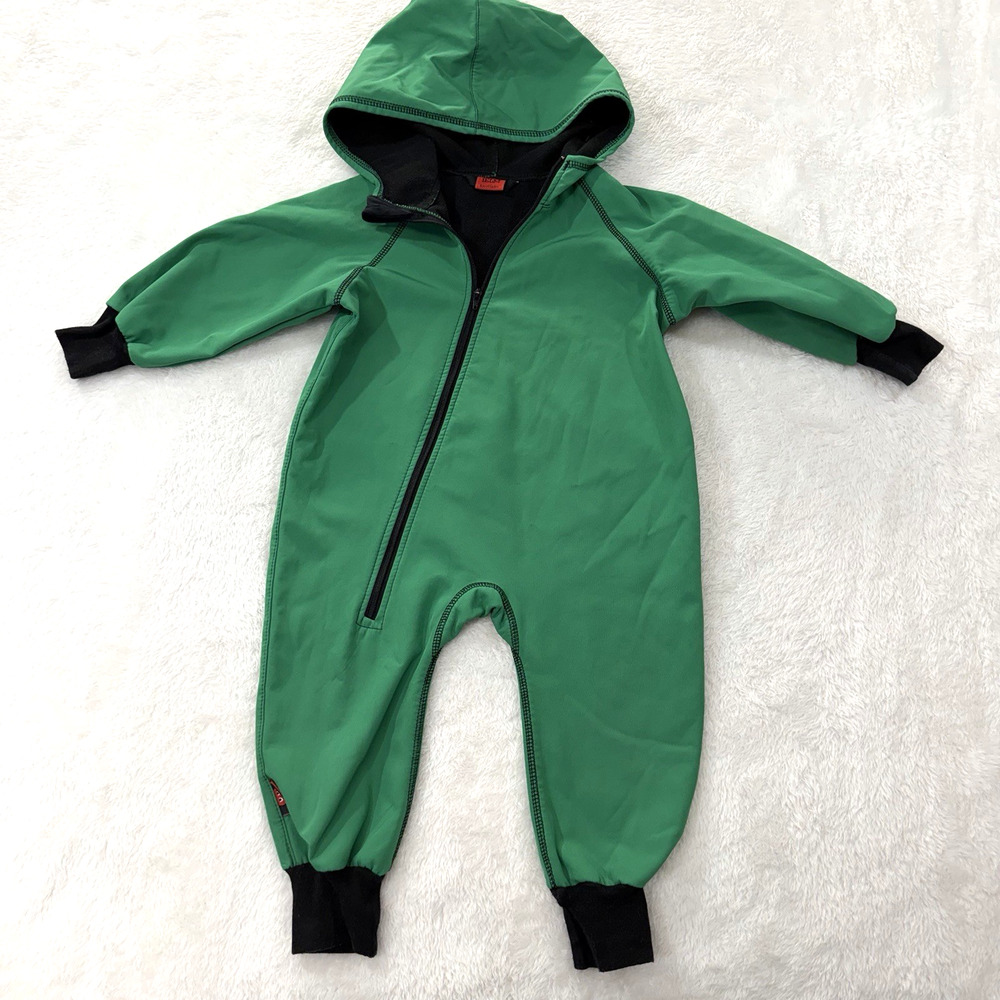 iELM Waterproof Hooded Softshell Avocado Green Size 86 12-18 M Fleece Lined